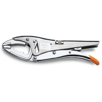 BETA BETA Self-Locking Pliers with long jaws with adjustment screw