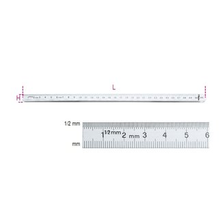 BETA BETA Flexible Graduated Rules 300mm Stainless Steel