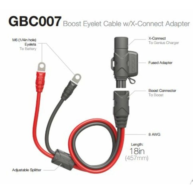 NOCO NOCO Eyelet/X-Connect Extension Cable 50cm