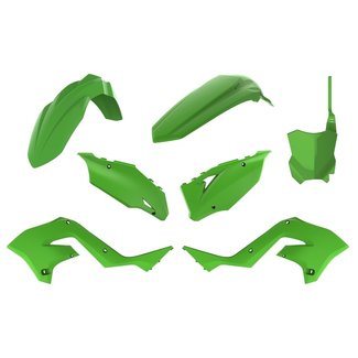 POLISPORT POLISPORT Restyle Plastic Kit Green Kawasaki KX125/250