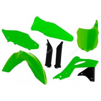RACETECH RACETECH Plastic Kit Neon Green Kawasaki KX250F