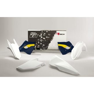 RACETECH RACETECH Plastic Kit OEM Color (2016) White/Blue/Yellow Husqvarna