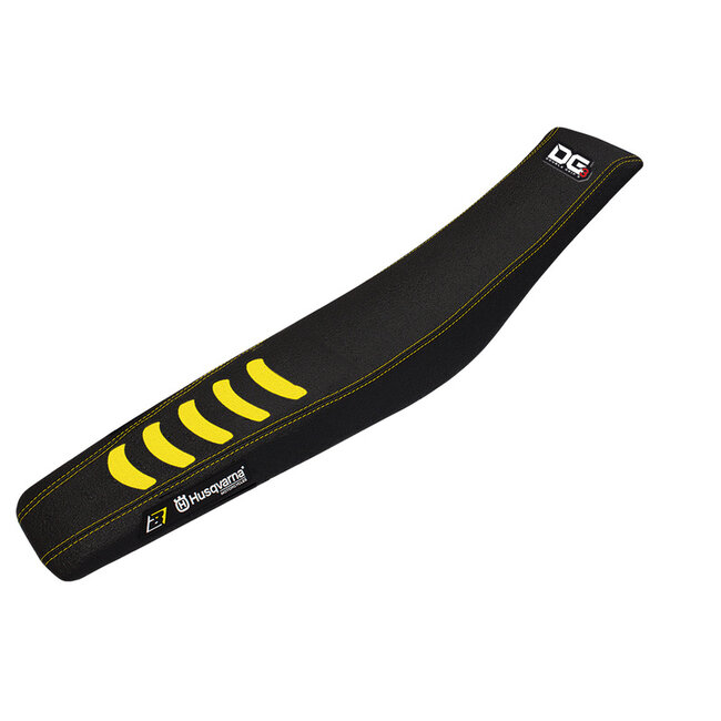 BLACKBIRD Zadelhoes Blackbird Double Grip 3 zwart/geel Husqvarna