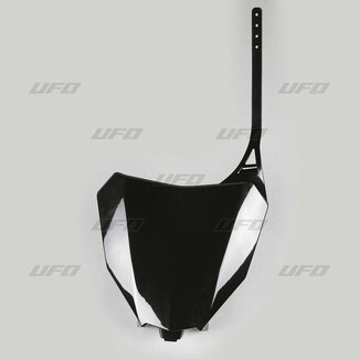 UFO UFO Front Number Plate Black Honda CRF450R/RX