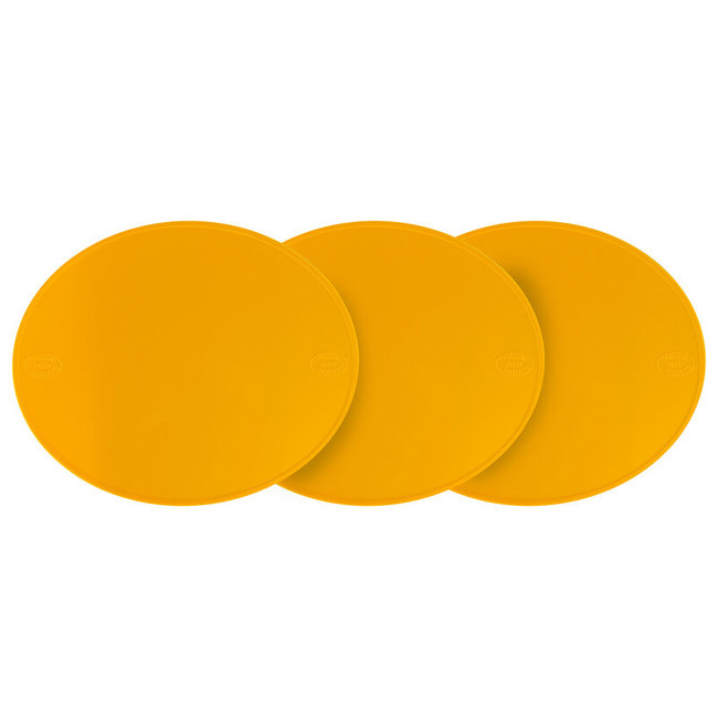 PRESTON PETTY PRESTON PETTY Number Plate Oval Yellow - Pack of 3