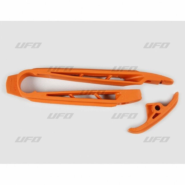 UFO UFO Chain Slider + Lower Chain Sliding Piece Kit Orange KTM