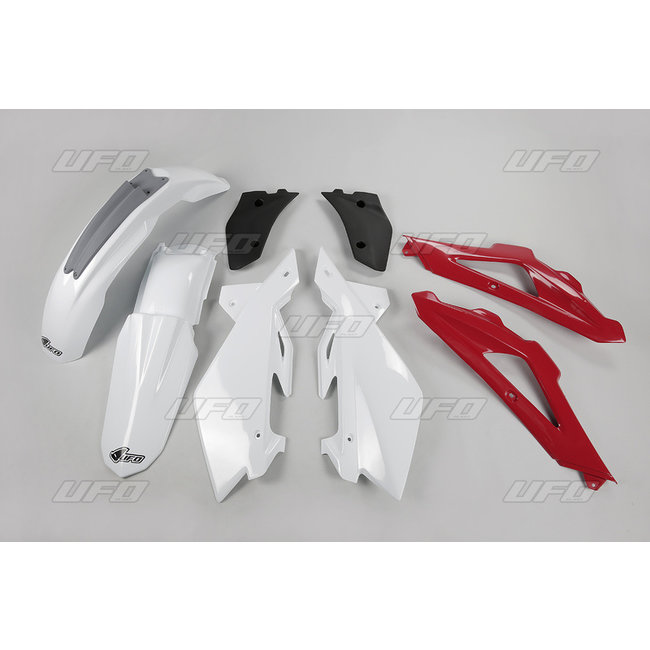 UFO UFO Plastic kit OEM kleur wit/rood/grijs Husqvarna CR125/CR250