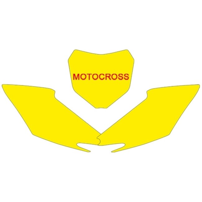 BLACKBIRD BLACKBIRD Plate Stickers White Honda CRF250R/450R