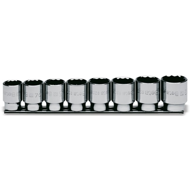 BETA BETA Set of 8 1/2'' 12 points Sockets on support