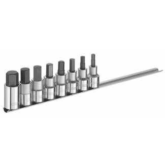 EXPERT EXPERT 1/2'' drive hexagonal screwdriver sockets set - 8 pieces