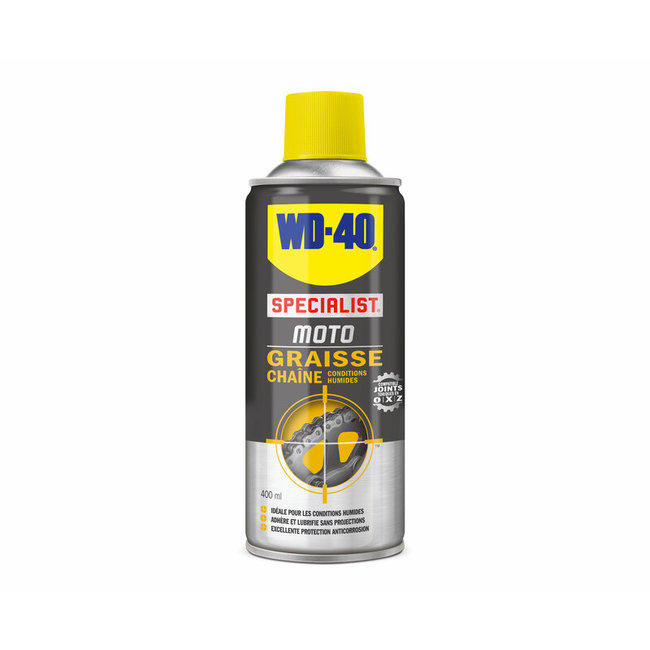 WD 40 WD-40 Specialist® Motorbike Wet Conditions Chain Wax - Spray 400ml