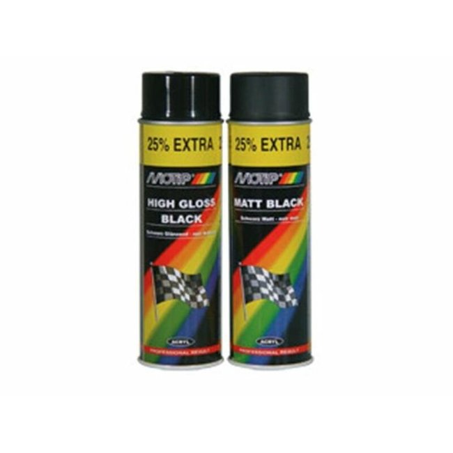 MOTIP MOTIP Black High Gloss Basic Paint - spuitbus 500 ml