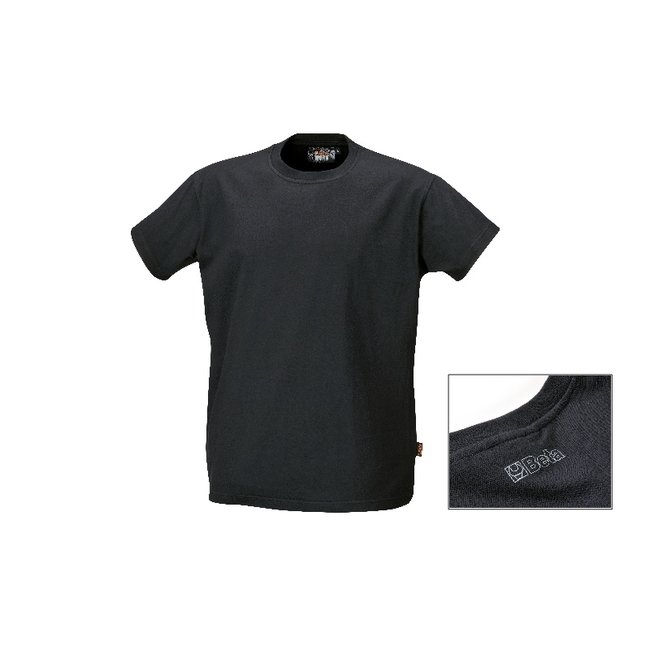 BETA BETA Werk t-shirt 100% katoenen jersey 180 g/m² zwart maat XS