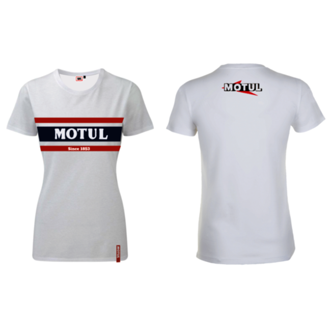 MOTUL MOTUL Striped T-Shirt for men - Women White  - S/White