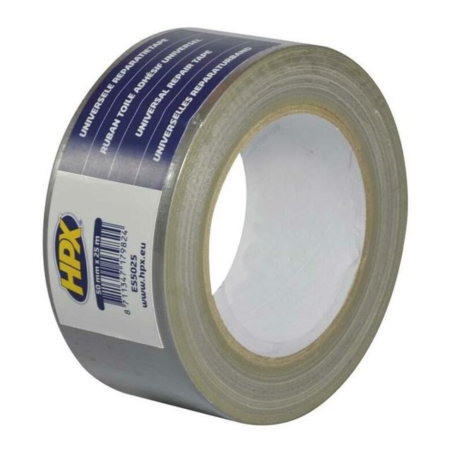 HPX ZILVEREN TAPE 50MM X 25M