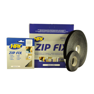 HPX HPX Zip Fix Black 20mm x 5m