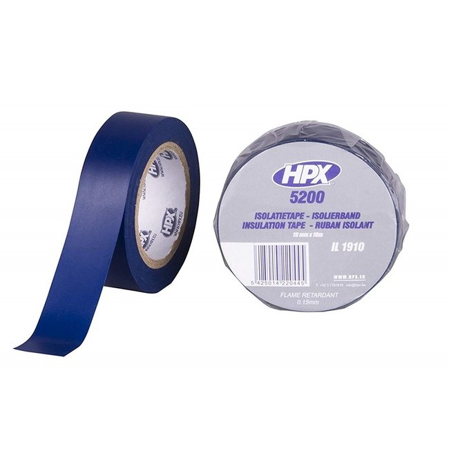 HPX ISOLERENDE TAPE BLAUW 19MM X 10M