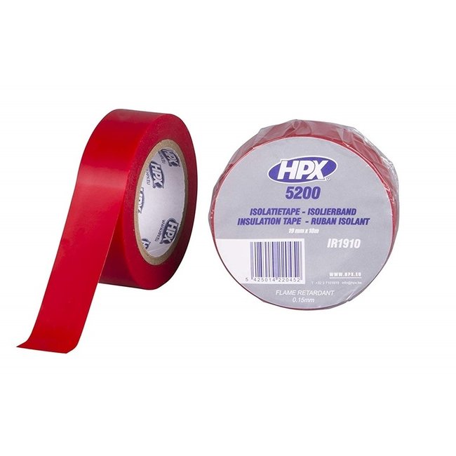 HPX ISOLERENDE TAPE ROOD 19MM X 10M