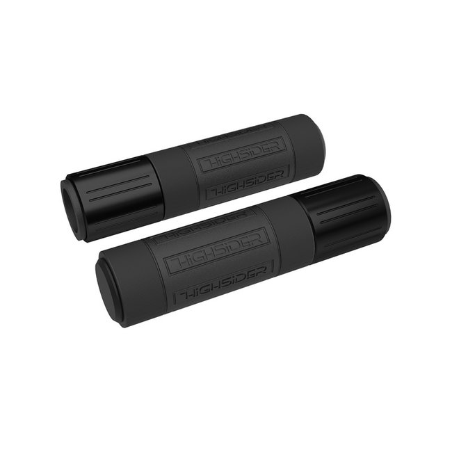 HIGHSIDER HIGHSIDER Conero Handlebar Grip Rubber, 7/8" (22,2 mm), 132 mm, Black Matt