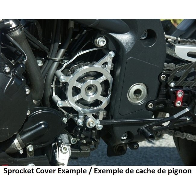 LSL LSL Clubman Front Sprocket Guard Black Triumph Speed Triple 1050