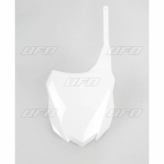 UFO UFO Front Number Plate White Kawasaki KX250F/450F