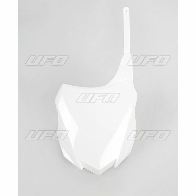 UFO UFO Front Number Plate White Kawasaki KX250F/450F