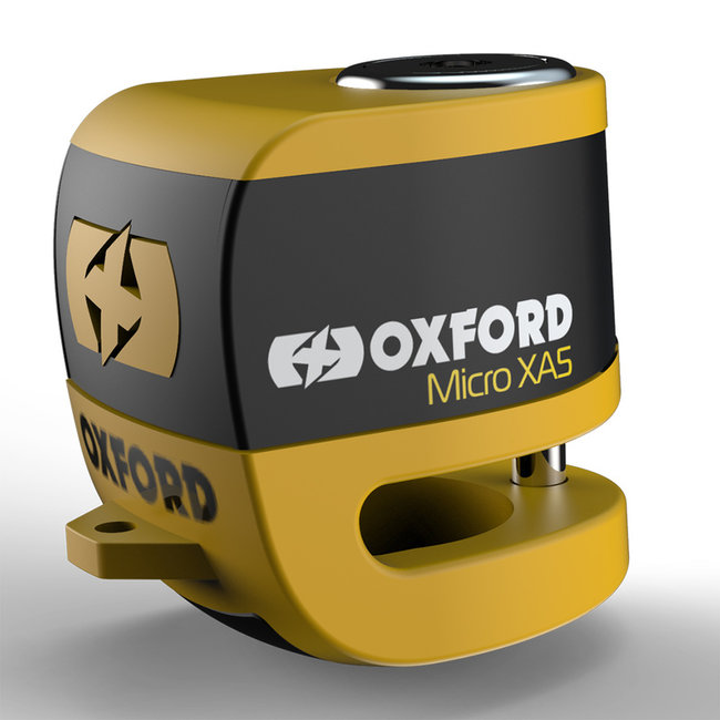 OXFORD OXFORD Micro XA5 Alarm Disc Lock - Yellow & Black