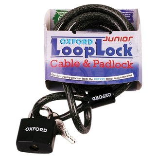 OXFORD OXFORD Looplock Cable Lock - 2m x 15mm Smoke