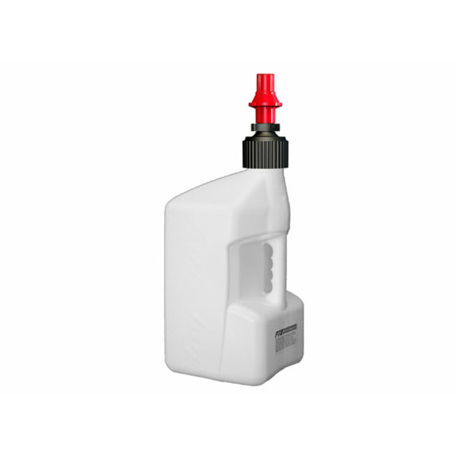 TUFFJUG TUFF JUG Fuel Can w/ Ripper Cap 20L Translucent White/Red Cap