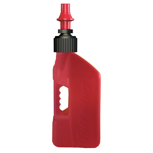 TUFFJUG TUFF JUG Fuel Can w/ Ripper Cap 10L Translucent Red/Red Cap