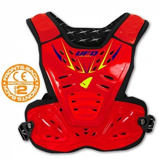 UFO UFO Reactor 2 Evolution Chest Protector Black/Red Kids