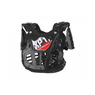 POLISPORT POLISPORT Chest Protector  XP1 Mini  Black/Silver Junior Size  - One size junior/Zilver & Black & Zwart