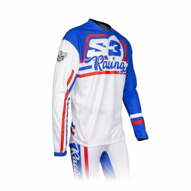 S3 S3 Vint Jersey Blue/White Size XL  - XL/Blauw & Wit