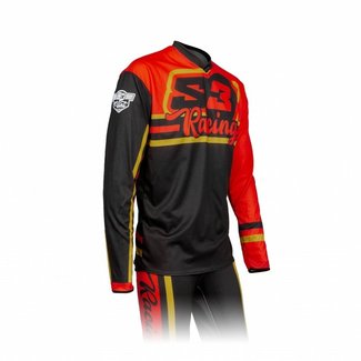 S3 S3 Vint shirt rood/zwart maat XXXL  - XXXL/Rood & Zwart