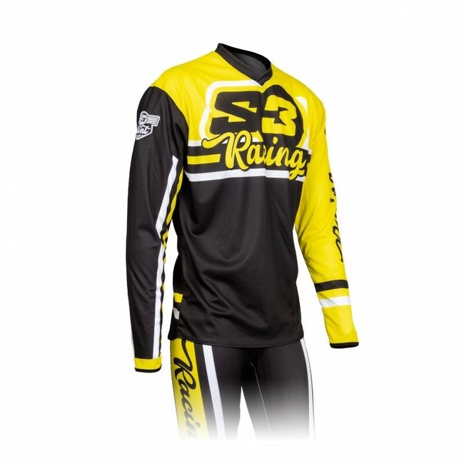 S3 S3 Vint Jersey Yellow/Black Size M