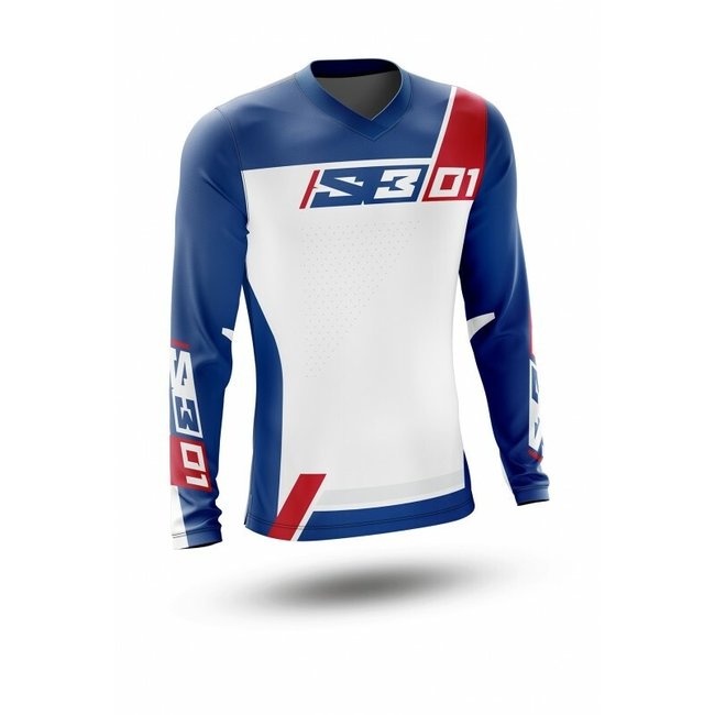 S3 S3 Collection 01 Jersey - Patriot Red/Blue Size M