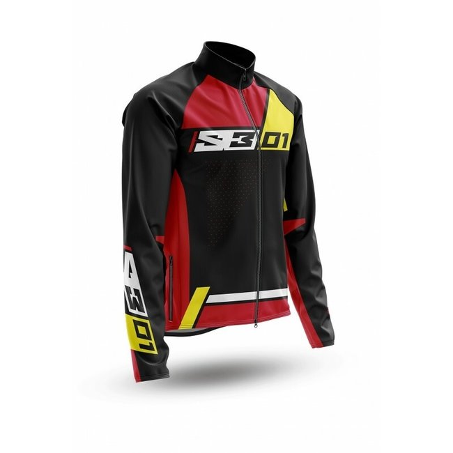 S3 S3 Collection 01 Jacket - Black/Red Size XS