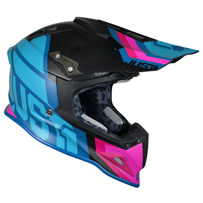 JUST1 JUST1 J12 Helmet - Unit Blue/Pink
