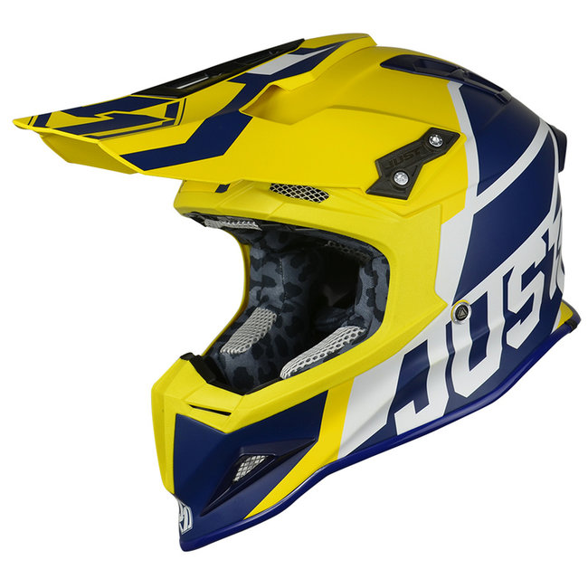 JUST1 JUST1 J12 Helm Unit Blue/Yellow maat L