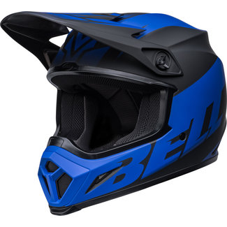 BELL BELL MX-9 Mips Helm - Disrupt Matte Black/Blue  - L/Blauw & Zwart