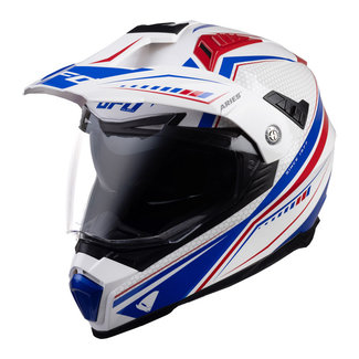 UFO UFO Aries Helmet - White/Blue/Red  - XS/Blauw & Wit