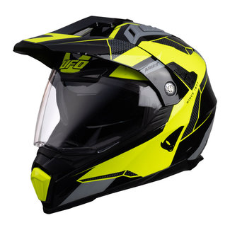 UFO UFO Aries Helmet - Black/Neon Yellow  - S/Fluo  Geel & Zwart