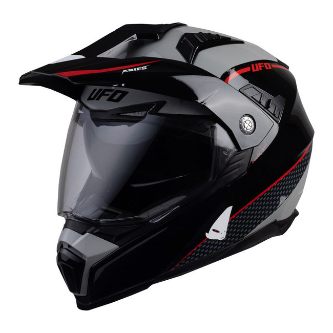 UFO UFO Aries Helmet - Black/Grey  - XS/Grijs & Zwart