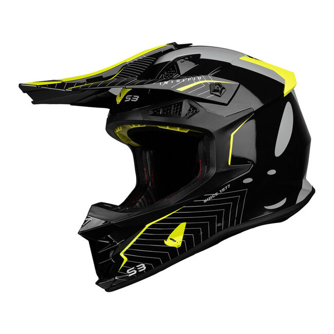 UFO UFO Intrepid Helmet - Black/Neon Yellow
