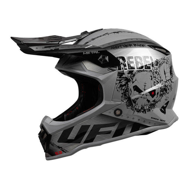 UFO UFO Metal Kid Helmet - Grey  - YL/Grijs