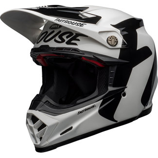 BELL BELL Moto-9 Flex Helm Fasthouse Newhall Gloss White/Black maat S