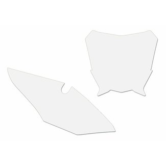 BLACKBIRD BLACKBIRD Plate Stickers White Honda CRF450R