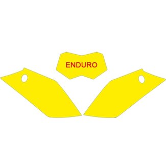 BLACKBIRD NUMMERBORDACHTERGROND GASGAS EC250/300 12 ZWART