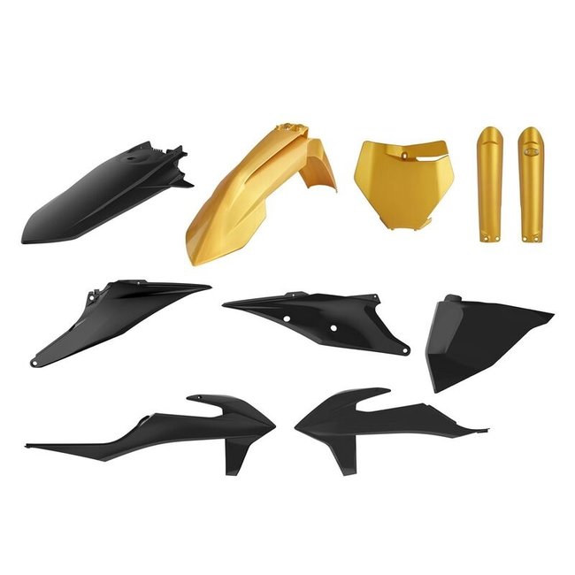 POLISPORT POLISPORT Metal FLow Plastic Kit Gold/Black - Beta KTM