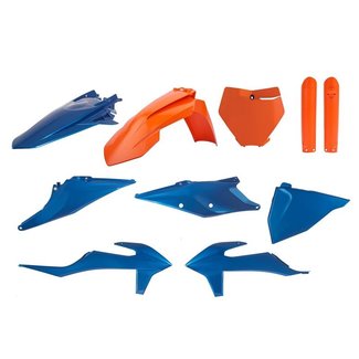 POLISPORT POLISPORT Metal FLow Plastic Kit Blue/Orange - Beta KTM